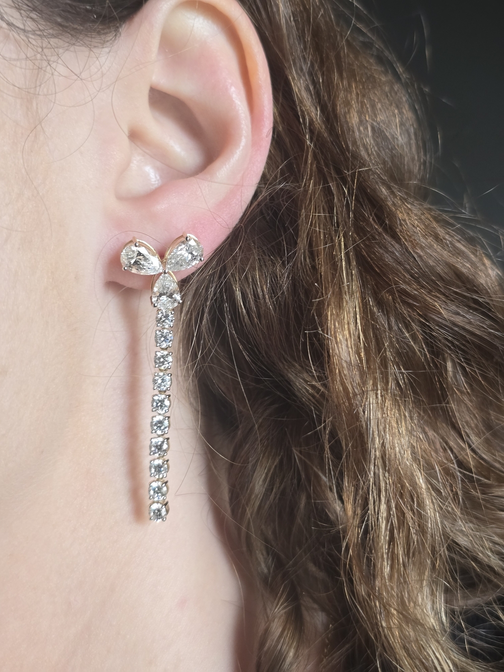 14K 8.13 CTW Lab Grown Diamond Earrings